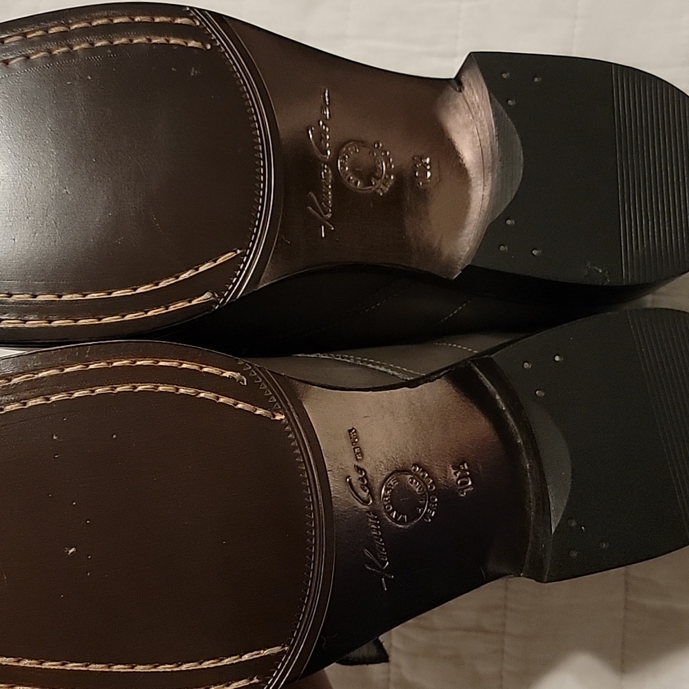 Kenneth Cole size 10 1/2 shoes, brand new. gray Leather. - Picture 7 of 7